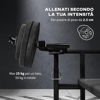 Banco de Levantamiento de Pesas con Altura Ajustable, Banco Plano Multifuncional de Acero, para Gimnasio y Casa, 150X150X60-85 Cm, Negro