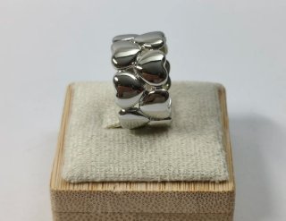 Anillo Plata 925 Corazones Ajustable
