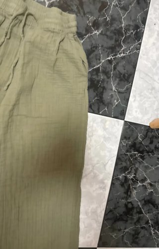Pantalón lino verde