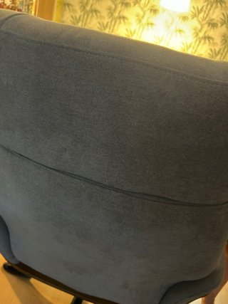 Sillón relax tela y madera