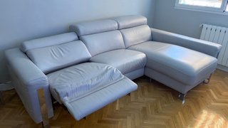 Sofá Chaise Longue PIEL Eléctrico Reclinable