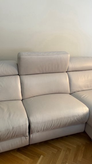 Sofá Chaise Longue PIEL Eléctrico Reclinable
