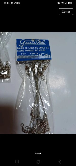 18 Bolsas de Cables Bajos Línea Pesca
