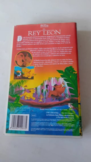 El Rey Leon VHS Clásicos Disney Español
