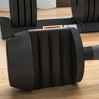 Conjunto de Pesas de Gimnasio, Conjunto de Mancuernas Ajustables para Brazos con Base de Almacenamiento y Mango Antideslizante, Pesas de Mancuernas, para Entrenamiento Fitness en Casa y Gimnasio, ...