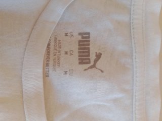 T-shirt Puma donna bianca