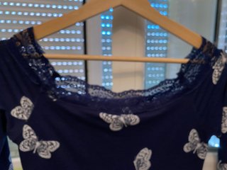 Vestido Dorothy Perkins azul con mariposas Talla S