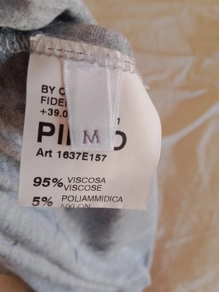 Canotta Pinko donna grigio/argento