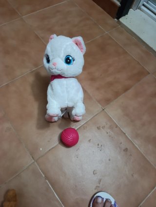 Peluche Gato Blanco Interactivo