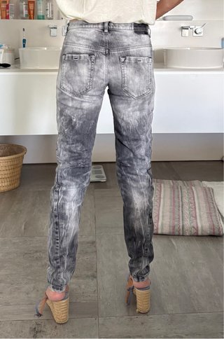 Pantalón vaquero gris mujer Diesel