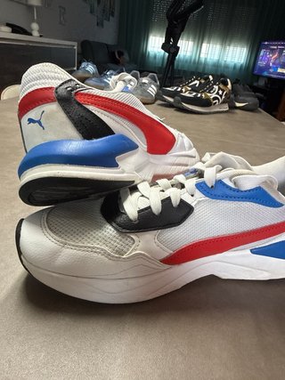 Zapatillas Puma Blancas Rojas Azules