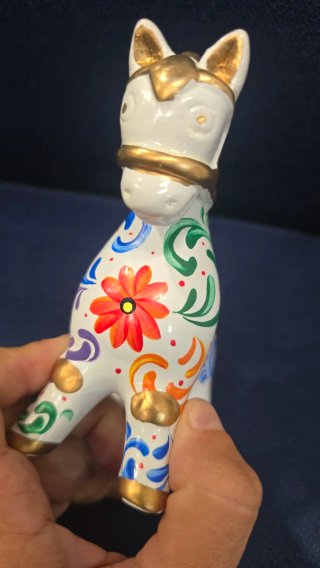 Caballo Pucará Peruano Cerámica Multicolor