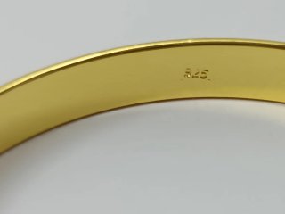 Pulsera Brazalete Rígida Chapado Oro 14kl