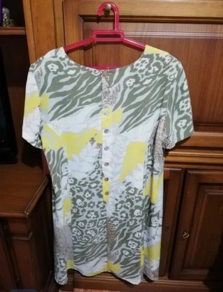 Vestido verde entretiempo