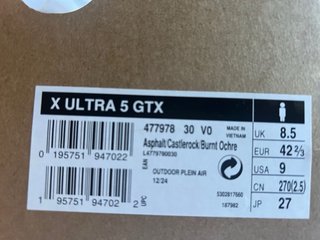 Zapatos Salomon X Ultra 5 GTX Montaña Negro/Rojo