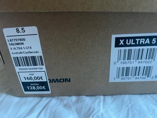 Zapatos Salomon X Ultra 5 GTX Montaña Negro/Rojo