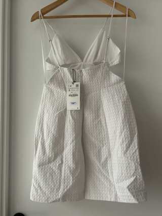 Vestido Blanco Zara Talla S