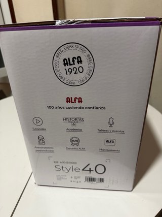 Máquina de coser Alfa Style 40 nueva
