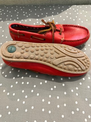Mocasines niño Gorila piel rojos