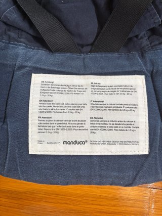 Mochila portabebés Manduca azul
