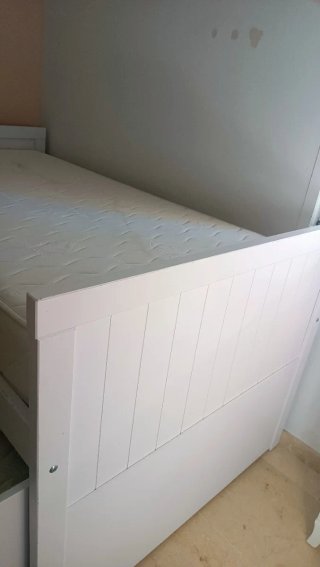 Cama nido de madera con cajones y colches