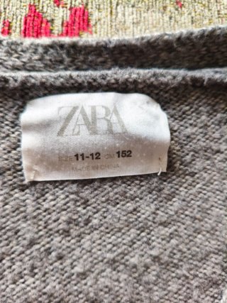 Chaqueta corta gris botones