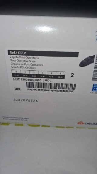 Zapato Ortopédico Orliman Negro