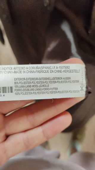 Abrigo Lefties Talla M Marrón