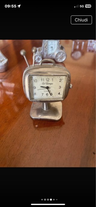 Set 7 orologini antichi acciaio