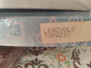 Lenzuolo Artigianale Ricamato Oro Bianco