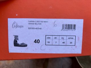 Sandalias Castañer Carina verde militar talla 40
