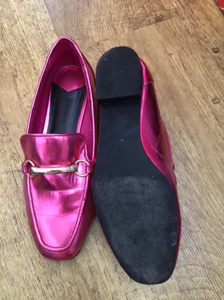 Mocasines Stradivarius Metalizados Rosa Talla 38