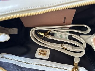 Borsa Miu Miu Bianca Pelle Matelassé