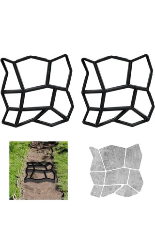 Molde para crear caminos de piedra
