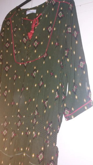 Vestido corto estampado Suiteblanco Talla XL