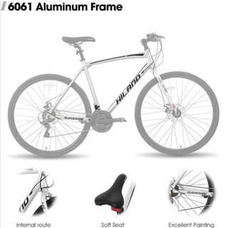 Bicicleta Urbana HILAND Blanca Talla M EN SU CAJA