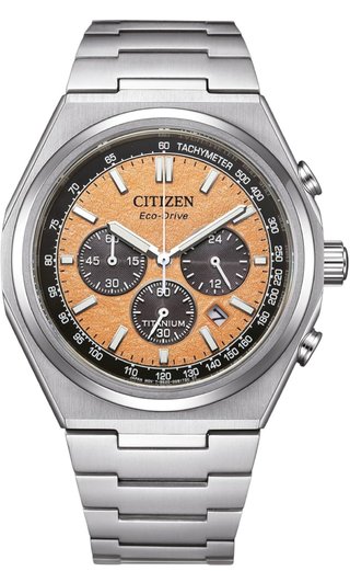Reloj Citizen CA4610-85Z Titanio Eco Drive Naranja