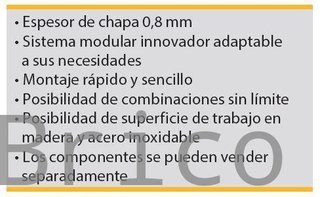 Conjunto Taller 7 Módulos S/Inox Alyco