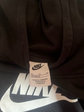 Sudadera Nike niña negra Xl (156-166 Cm)