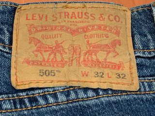 Levi's 505 Regular Fit W32 L32 Jeans Azules