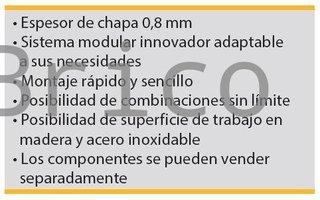 Conjunto Taller 3 Módulos S/Madera Azul Gris Edición Limitada