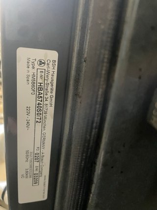 Horno Pirolítico Bosch HBA5740S072.