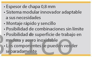 Conjunto Taller 4 Módulos S/Acero Inox Alyco 199012