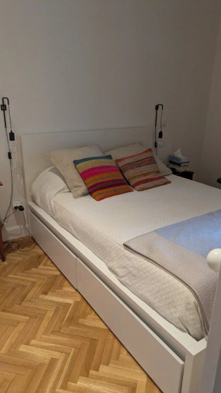 Cama Malm Ikea 140x200 con cajones