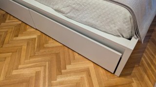 Cama Malm Ikea 140x200 con cajones