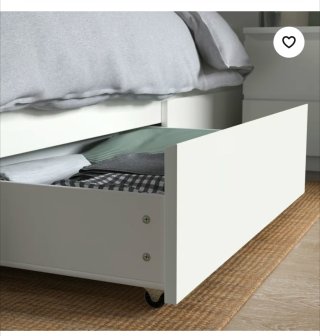 Cama Malm Ikea 140x200 con cajones