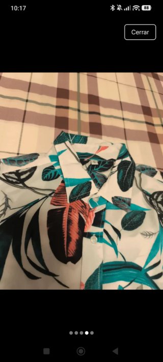 Camisa Estampada Hawaiana Hombre