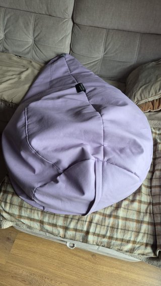 Puff pera Happers XL lavanda 130x75cm