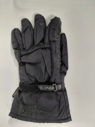 Guantes Moto Cuero Negro Talla L