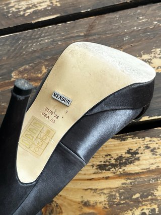 Zapatos de vestir gris oscuro, usado una vez